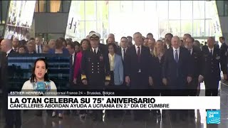 Informe desde Bruselas con un mensaje de unidad trasatlántica la OTAN celebra 75 años de historia [upl. by Gehlbach]