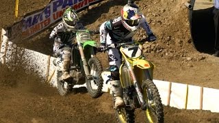 James Stewart vs Ryan Dungey vs Ryan Villopoto  2013 Hangtown National [upl. by Ardnoik]