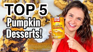 5 of the EASIEST Pumpkin Dessert Ideas  Best Tasty amp Easy Pumpkin Dessert Recipes  Julia Pacheco [upl. by Catherine]