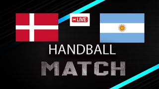 Denmark vs Argentina handball friendly match 2024 [upl. by Suoirad]