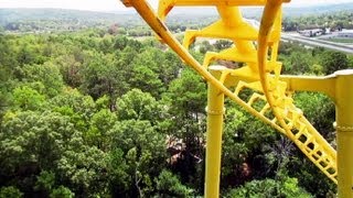 Gauntlet front seat onride HD POV Magic Springs amp Crystal Falls [upl. by Conlee]