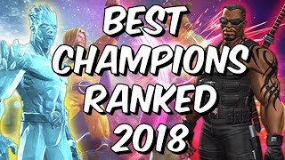 Best Champions Ranked 2018  Seatins Tier List  Marvel Contest Of Champions [upl. by Harilda]