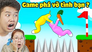 bqThanh Troll Ốc Phát Điên Khi Chơi Game Thử Thách Cặp Đôi Ăn Ý Trong SUPER BUNNY MAN [upl. by Orlanta]