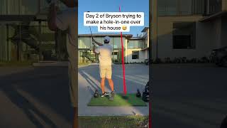 Overunder 05 broken windows in this challenge 😂 via Bryson DeChambeau shorts [upl. by Auqinahc892]