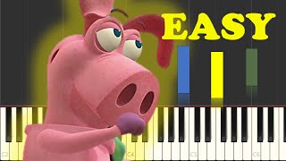 How To Play WordWorld Pigs Perfect Pizza On Piano [upl. by Kcirdaed]