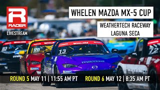 Mazda MX5 Cup 2024  Round 6  WeatherTech Raceway Laguna Seca  Livestream [upl. by Nohcim]