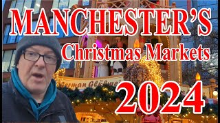 MANCHESTER CHRISTMAS MARKETS 2024  Best In The UK [upl. by Oraneg]