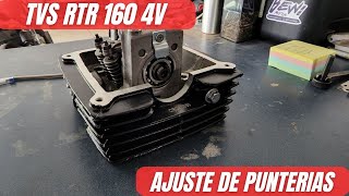 Tvs Rtr 160 4v ajuste de punterias [upl. by Miarfe348]