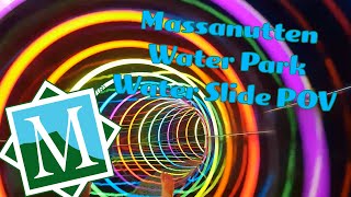 Massanutten Resort Waterpark Water Slide POVs [upl. by Leahciam]