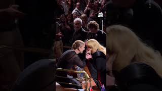 Adele Céline Dion Share Emotional Hug at Concert [upl. by Champ667]