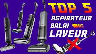 ✅ TOP 5 MEILLEUR ASPIRATEUR BALAI LAVEUR DE SOL [upl. by Rebm]