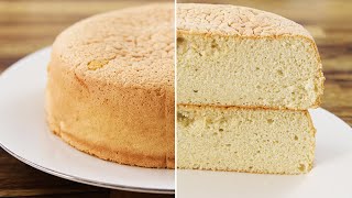 Vanilla Sponge Cake Recipe  Genoise [upl. by Alomeda439]