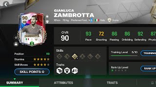 89 OVR Zambrotta 💪 Detailed Review 💯🔥🤝 Best RBLB FC Mobile [upl. by Mcginnis]