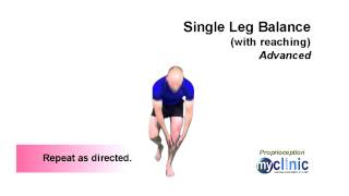 Proprioception Series  Advanced Single Leg Balance with reach [upl. by Harris]