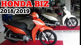 HONDA BIZ 20182019 PREÇOS E VERSÕES [upl. by Anabahs155]