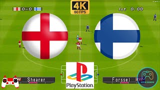 Winning Eleven 2000  England vs Finland  Duckstation PS1 on PC Full Game 4K60 [upl. by Edea157]