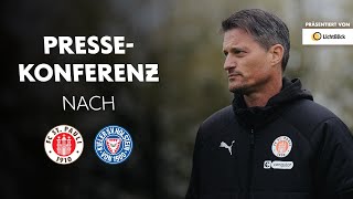 Die Pressekonferenz nach dem Sieg gegen Holstein Kiel  Präsentiert von LichtBlick [upl. by Karlise]