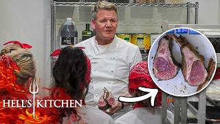 Truffle Boy Lost His Tongue as Raw Lamb Makes Chef Ramsay Lose It  Hells Kitchen [upl. by Oyam]