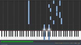 Bakemonogatari  ep 4 BG Music Piano  synthesia [upl. by Anaerda]