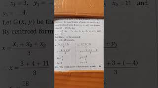 Std 10 th Maths 2 find the co ordinates of centroidQuick Revision [upl. by Ettenad626]