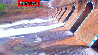 Mettur Dam Water Opening Mettur Dam Cauvery Water Flowing [upl. by Arakat]