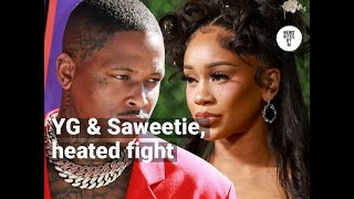 YG and Saweeties Heated Fight [upl. by Ahker]