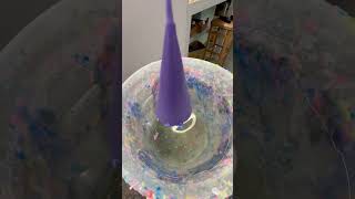 cone candle wax dipping wax satisfying candlemaking asmr [upl. by Tterrag295]