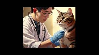 Treatment of cat illness by doctor cat sick treatmentcats cat catslover cattherapy catclinic [upl. by Daza]