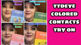 TTDEYE COLORED CONTACTS TRYON AND REVIEW  November 30 2022 [upl. by Craner]