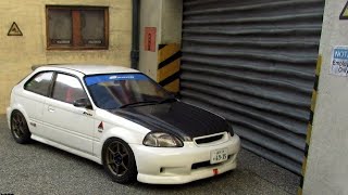 Full Build Fujimi Spoon Sports Civic TypeR EK9 124 scale [upl. by Oirramaj45]