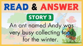 READING SHORT STORY 3 for PRESCHOOL  with Question amp Answer  Reading Comprehension Vocabulary [upl. by Eciram844]