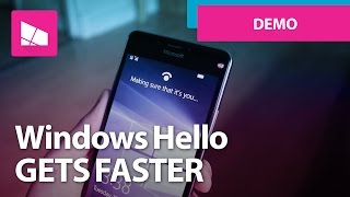 Windows Hello gets faster on Windows 10 Mobile with Creators Update [upl. by Trudnak]