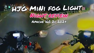 HJG Mini Driving light night review apache 160 2v 2024 bs6  adorable travelers [upl. by Aloibaf747]