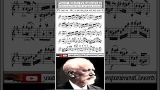 Tchaikovsky Violin Concerto in D Major Piano Accompaniment original version Shorts [upl. by Tati]