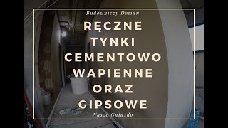 Ręczne tynki cementowowapienne oraz tynki gipsowe [upl. by Patrica51]