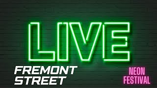 Las Vegas Live  Fremont Street Neon Festival [upl. by Steinman]