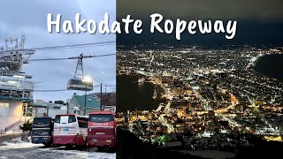 Mount Hakodate Ropeway Cable Car and Summit – Hokkaido Japan [upl. by Leirbag]