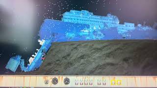 Sandbox ship sinking game the titanic 🫨 [upl. by Hilel]