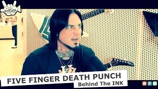 FIVE FINGER DEATH PUNCH  Behind the INK w Jason Hook  GIBSON Showroom Berlin  wwwpitcamtv [upl. by Drannel]