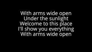 CreedWith Arms Wide Open Lyrics [upl. by Annatnom]