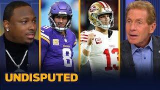 49ers stunned by Vikings on MNF Purdy crucial INTs amp Cousins 2 TDs in win  NFL  UNDISPUTED [upl. by Larok]