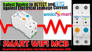 Smart WiFi MCB Circuit Breaker amp Energy Meter Timer Switch with Complete Home Protection [upl. by Enyaz]