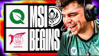 MSI BEGINS FLYQUEST TAKES ON PSG  LCS VS PCS  MSI 2024  CAEDREL [upl. by Eelram447]