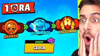 Gioco col BOOST in RANKED per 1 ORA Brawl Stars ITA [upl. by Yanad]