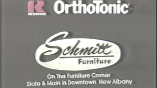 1978 Schmitt Furniture New Albany IN Restonic Mattress Commercial [upl. by Ijok]