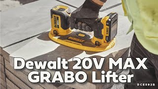 Dewalt 20V MAX GRABO Lifter  DCE592 [upl. by Aivull]