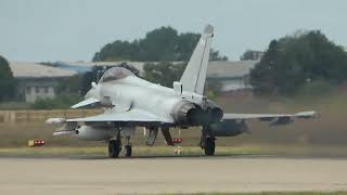 Typhoon Warning RAF Coningsby Action raftyphoon fastjets rafconingsby [upl. by Lindi351]