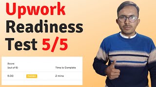 How To Pass Upwork Readiness Test In 2 min  2022 [upl. by Naillij]