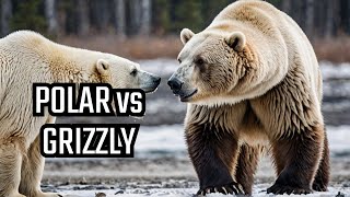 Polar Bear vs Grizzly Bear Showdown [upl. by Sudbury]