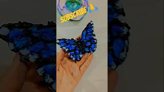 Butterfly texture Art 🦋😱diy shorts craft art fypシ゚ viral ytshorts youtubeshorts shortviral [upl. by Jefferey794]